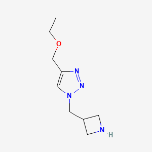 molecular formula C9H16N4O B1492620 1-(azetidin-3-ylmethyl)-4-(ethoxymethyl)-1H-1,2,3-triazole CAS No. 2098123-78-3