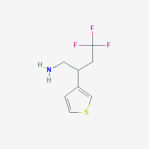 molecular formula C8H10F3NS B1492627 4,4,4-Trifluoro-2-(thiophen-3-yl)butan-1-amine CAS No. 2097962-56-4