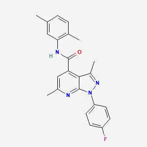 N-(2,5-dimethylphenyl)-1-(4-fluorophenyl)-3,6-dimethyl-1H-pyrazolo[3,4-b]pyridine-4-carboxamide