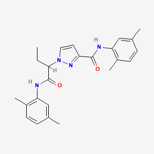 N-(2,5-dimethylphenyl)-1-{1-[(2,5-dimethylphenyl)amino]-1-oxobutan-2-yl}-1H-pyrazole-3-carboxamide