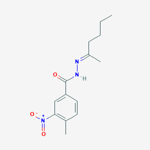 N'-[(2E)-hexan-2-ylidene]-4-methyl-3-nitrobenzohydrazide