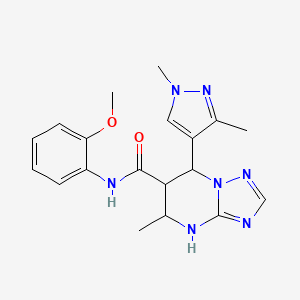 7-(1,3-dimethyl-1H-pyrazol-4-yl)-N-(2-methoxyphenyl)-5-methyl-4,5,6,7-tetrahydro[1,2,4]triazolo[1,5-a]pyrimidine-6-carboxamide