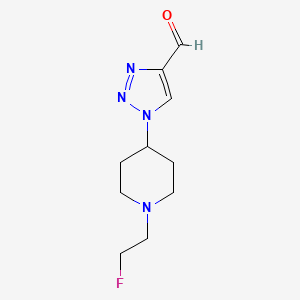 molecular formula C10H15FN4O B1492642 1-(1-(2-氟乙基)哌啶-4-基)-1H-1,2,3-三唑-4-甲醛 CAS No. 2098075-37-5