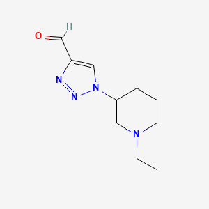 molecular formula C10H16N4O B1492648 1-(1-乙基哌啶-3-基)-1H-1,2,3-三唑-4-甲醛 CAS No. 2092799-53-4