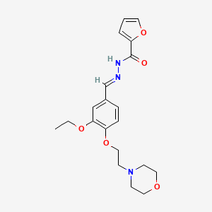 N'-[(E)-{3-ethoxy-4-[2-(morpholin-4-yl)ethoxy]phenyl}methylidene]furan-2-carbohydrazide