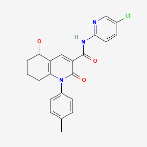 N-(5-chloropyridin-2-yl)-1-(4-methylphenyl)-2,5-dioxo-1,2,5,6,7,8-hexahydroquinoline-3-carboxamide