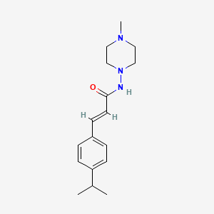 molecular formula C17H25N3O B14926520 (2E)-N-(4-methylpiperazin-1-yl)-3-[4-(propan-2-yl)phenyl]prop-2-enamide 