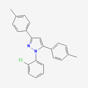 molecular formula C23H19ClN2 B14926605 1-(2-chlorophenyl)-3,5-bis(4-methylphenyl)-1H-pyrazole 