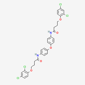 N,N'-(oxydibenzene-4,1-diyl)bis[4-(2,4-dichlorophenoxy)butanamide]