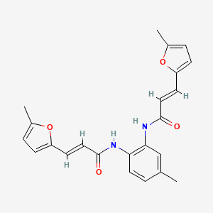 (2E,2'E)-N,N'-(4-methylbenzene-1,2-diyl)bis[3-(5-methylfuran-2-yl)prop-2-enamide]