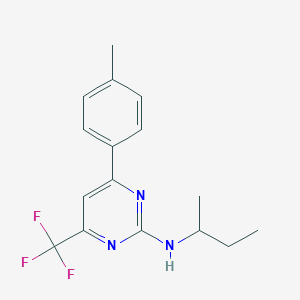 N-(butan-2-yl)-4-(4-methylphenyl)-6-(trifluoromethyl)pyrimidin-2-amine