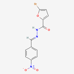 5-bromo-N'-[(E)-(4-nitrophenyl)methylidene]furan-2-carbohydrazide