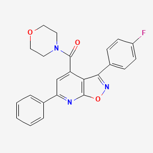 [3-(4-Fluorophenyl)-6-phenyl[1,2]oxazolo[5,4-b]pyridin-4-yl](morpholin-4-yl)methanone