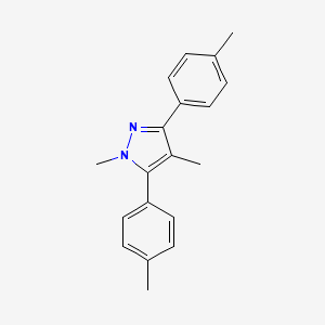 molecular formula C19H20N2 B14926697 1,4-dimethyl-3,5-bis(4-methylphenyl)-1H-pyrazole 