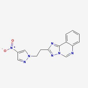 2-[2-(4-nitro-1H-pyrazol-1-yl)ethyl][1,2,4]triazolo[1,5-c]quinazoline