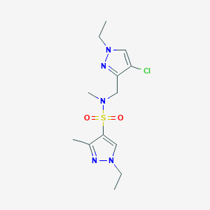 N-[(4-chloro-1-ethyl-1H-pyrazol-3-yl)methyl]-1-ethyl-N,3-dimethyl-1H-pyrazole-4-sulfonamide