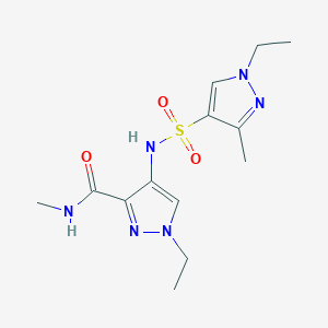 1-ethyl-4-{[(1-ethyl-3-methyl-1H-pyrazol-4-yl)sulfonyl]amino}-N-methyl-1H-pyrazole-3-carboxamide