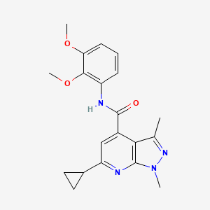 6-cyclopropyl-N-(2,3-dimethoxyphenyl)-1,3-dimethyl-1H-pyrazolo[3,4-b]pyridine-4-carboxamide