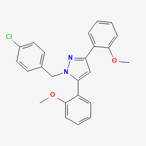 1-(4-chlorobenzyl)-3,5-bis(2-methoxyphenyl)-1H-pyrazole