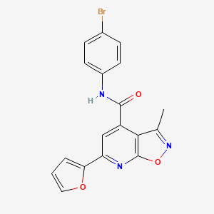 N-(4-bromophenyl)-6-(furan-2-yl)-3-methyl[1,2]oxazolo[5,4-b]pyridine-4-carboxamide