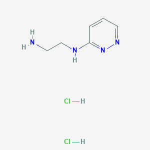 molecular formula C6H12Cl2N4 B1492703 N1-(pyridazin-3-yl)ethane-1,2-diamine dihydrochloride CAS No. 2098145-17-4