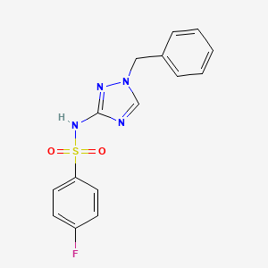 N-(1-benzyl-1H-1,2,4-triazol-3-yl)-4-fluorobenzenesulfonamide