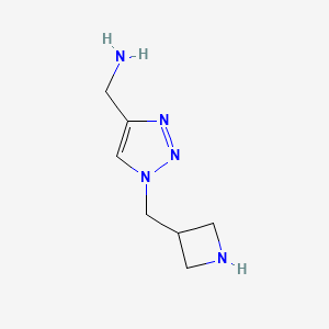 molecular formula C7H13N5 B1492706 (1-(azetidin-3-ylmethyl)-1H-1,2,3-triazol-4-yl)methanamine CAS No. 2097965-04-1