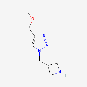 molecular formula C8H14N4O B1492707 1-(azetidin-3-ylmethyl)-4-(methoxymethyl)-1H-1,2,3-triazole CAS No. 2098122-52-0