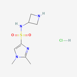 N-(azetidin-3-yl)-1,2-dimethyl-1H-imidazole-4-sulfonamide hydrochloride