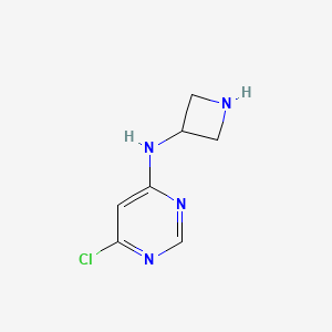 molecular formula C7H9ClN4 B1492710 N-(azetidin-3-yl)-6-chloropyrimidin-4-amine CAS No. 2090582-28-6
