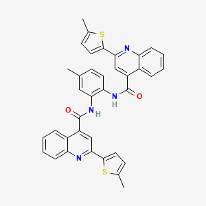 N,N'-(4-methylbenzene-1,2-diyl)bis[2-(5-methylthiophen-2-yl)quinoline-4-carboxamide]