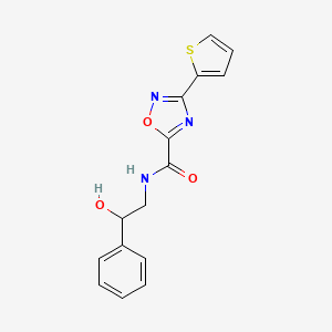 N-(2-hydroxy-2-phenylethyl)-3-(thiophen-2-yl)-1,2,4-oxadiazole-5-carboxamide