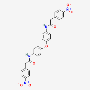 molecular formula C28H22N4O7 B14927139 N,N'-(oxydibenzene-4,1-diyl)bis[2-(4-nitrophenyl)acetamide] 