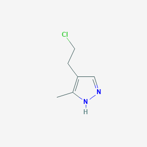4-(2-chloroethyl)-3-methyl-1H-pyrazole