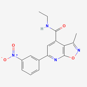 N-ethyl-3-methyl-6-(3-nitrophenyl)[1,2]oxazolo[5,4-b]pyridine-4-carboxamide