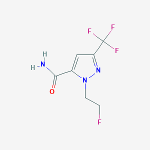 B1492725 1-(2-fluoroethyl)-3-(trifluoromethyl)-1H-pyrazole-5-carboxamide CAS No. 2098101-51-8