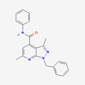 1-benzyl-3,6-dimethyl-N-phenyl-1H-pyrazolo[3,4-b]pyridine-4-carboxamide