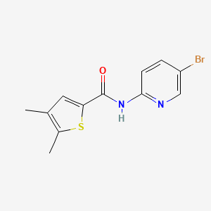 molecular formula C12H11BrN2OS B14927327 N-(5-bromopyridin-2-yl)-4,5-dimethylthiophene-2-carboxamide 