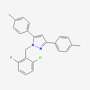 1-(2-chloro-6-fluorobenzyl)-3,5-bis(4-methylphenyl)-1H-pyrazole