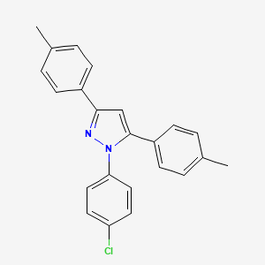 1-(4-chlorophenyl)-3,5-bis(4-methylphenyl)-1H-pyrazole