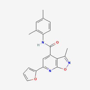 molecular formula C20H17N3O3 B14927344 N-(2,4-dimethylphenyl)-6-(furan-2-yl)-3-methyl[1,2]oxazolo[5,4-b]pyridine-4-carboxamide 