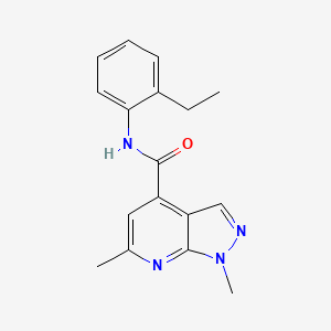 N-(2-ethylphenyl)-1,6-dimethyl-1H-pyrazolo[3,4-b]pyridine-4-carboxamide