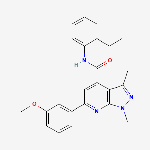 N-(2-ethylphenyl)-6-(3-methoxyphenyl)-1,3-dimethyl-1H-pyrazolo[3,4-b]pyridine-4-carboxamide