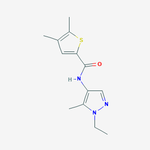 N-(1-ethyl-5-methyl-1H-pyrazol-4-yl)-4,5-dimethylthiophene-2-carboxamide