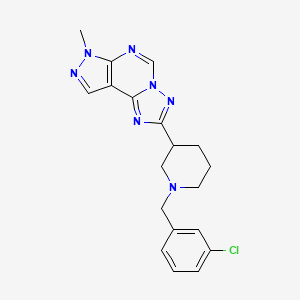 2-[1-(3-chlorobenzyl)piperidin-3-yl]-7-methyl-7H-pyrazolo[4,3-e][1,2,4]triazolo[1,5-c]pyrimidine