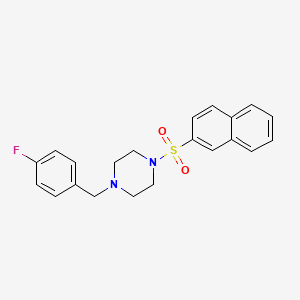 1-(4-Fluorobenzyl)-4-(naphthalen-2-ylsulfonyl)piperazine