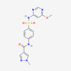 N-{4-[(6-methoxypyrimidin-4-yl)sulfamoyl]phenyl}-1-methyl-1H-pyrazole-4-carboxamide