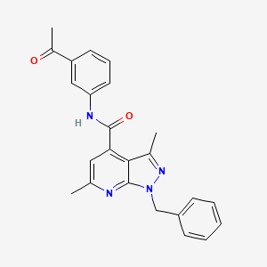 N-(3-acetylphenyl)-1-benzyl-3,6-dimethyl-1H-pyrazolo[3,4-b]pyridine-4-carboxamide