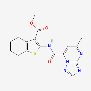 Methyl 2-{[(5-methyl[1,2,4]triazolo[1,5-a]pyrimidin-7-yl)carbonyl]amino}-4,5,6,7-tetrahydro-1-benzothiophene-3-carboxylate