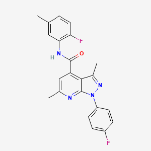 N-(2-fluoro-5-methylphenyl)-1-(4-fluorophenyl)-3,6-dimethyl-1H-pyrazolo[3,4-b]pyridine-4-carboxamide